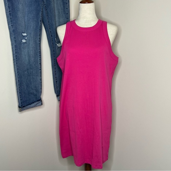 Fitted Sleeveless Rib-Knit Mini Dress size 2X - Picture 3 of 11